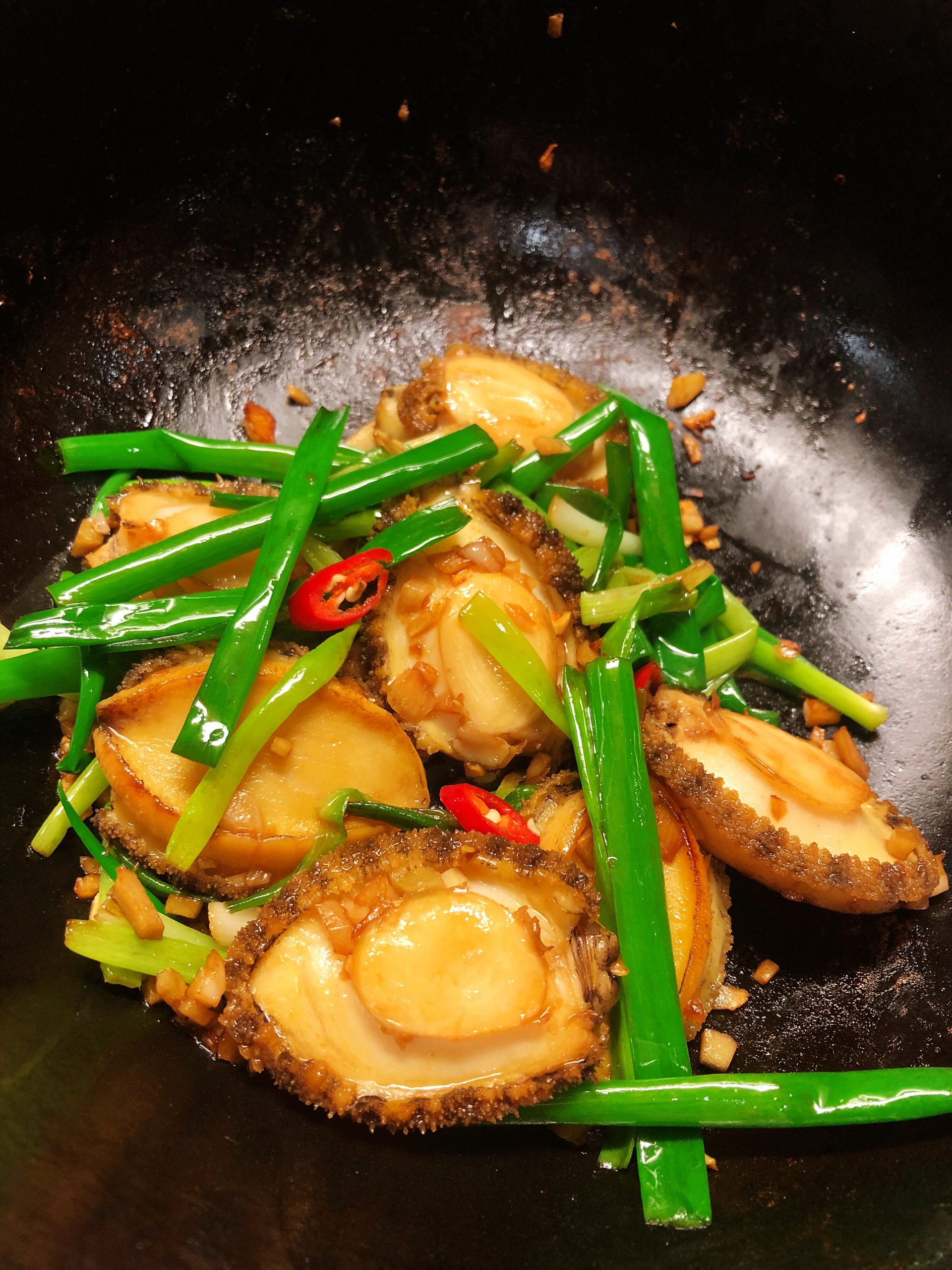 香噴噴鮮沙薑炒爆鮑魚😄