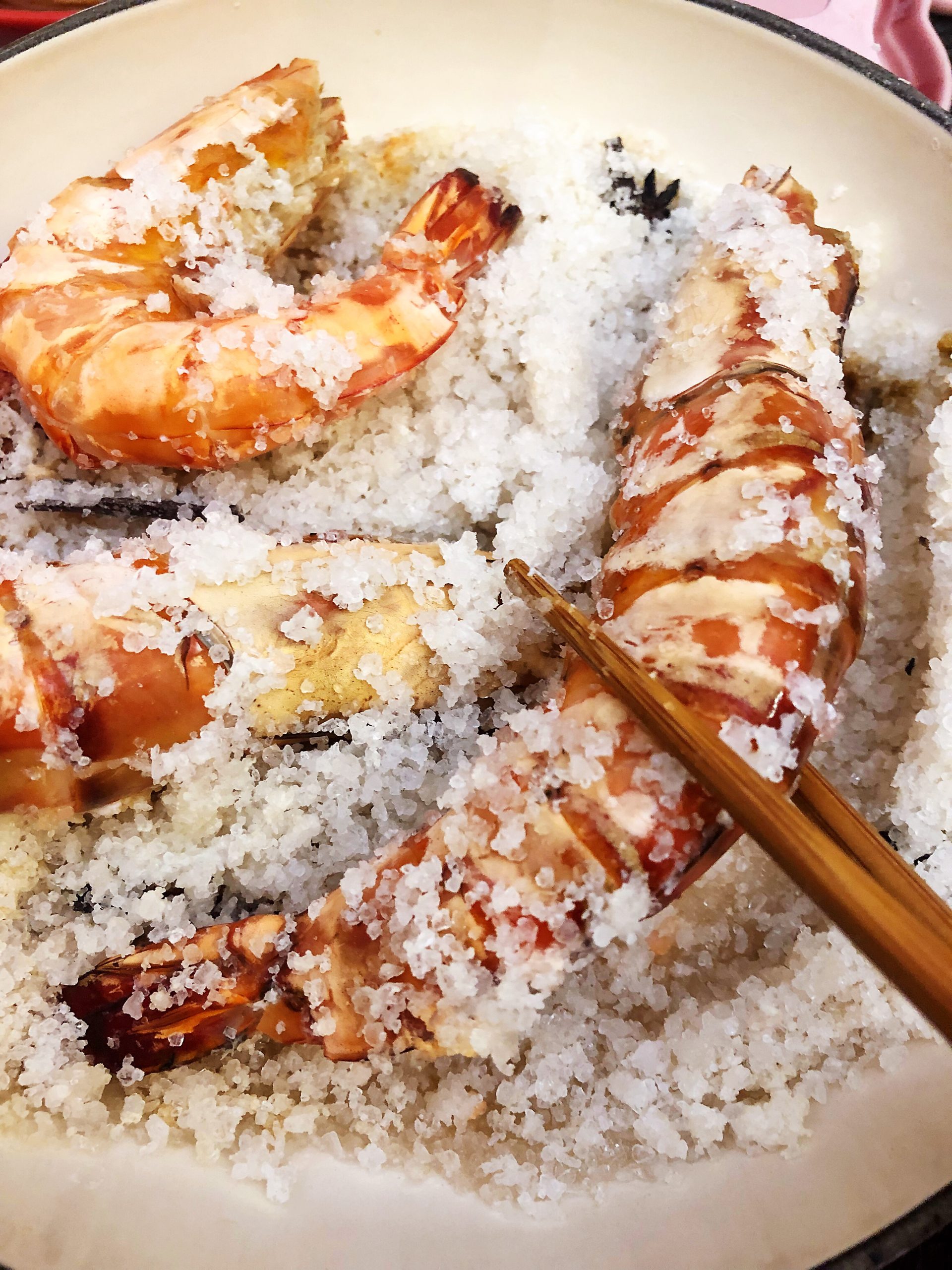 好味又簡單蛋白海鹽焗大蝦