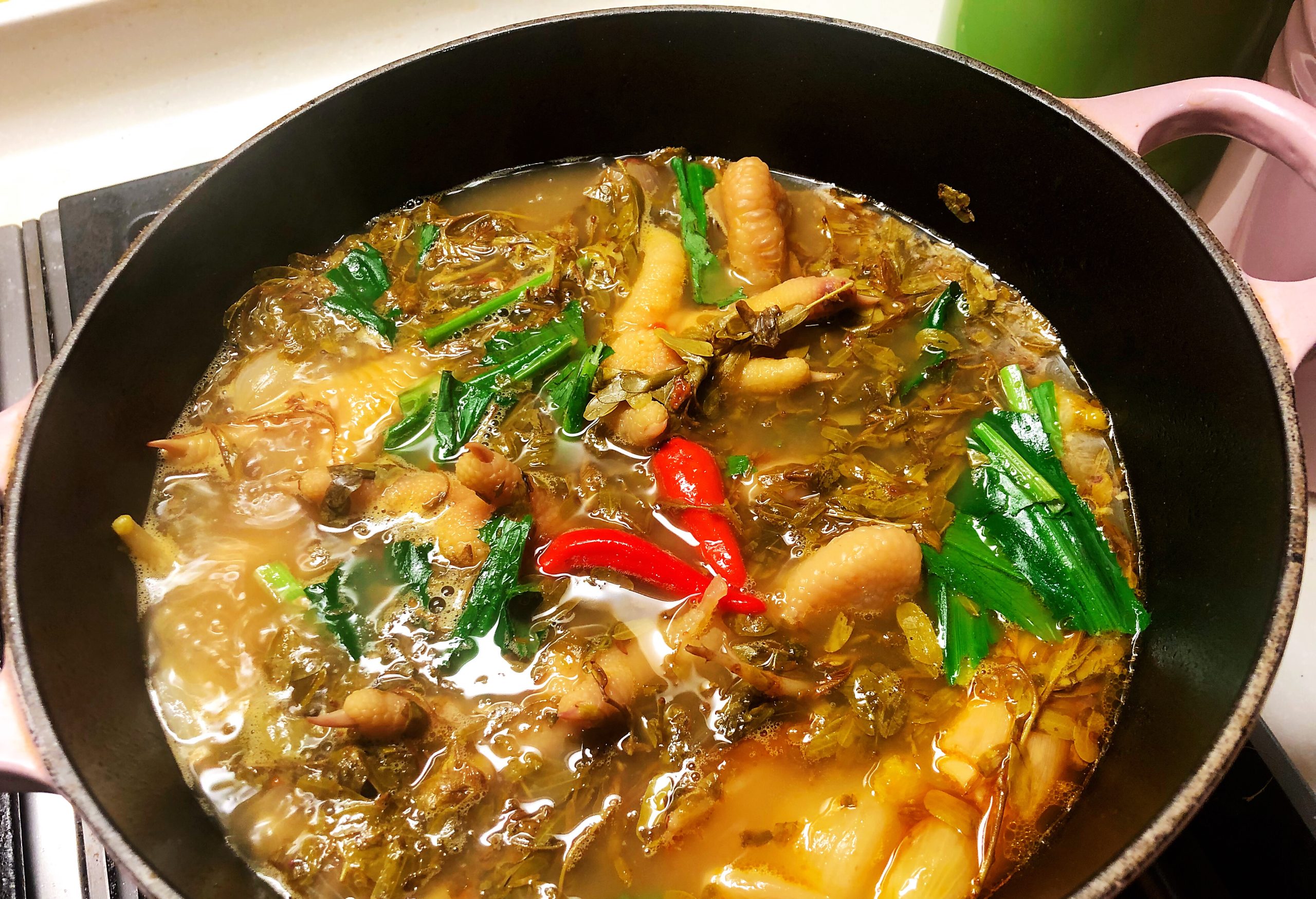 羅望子苗雞腳湯🐔