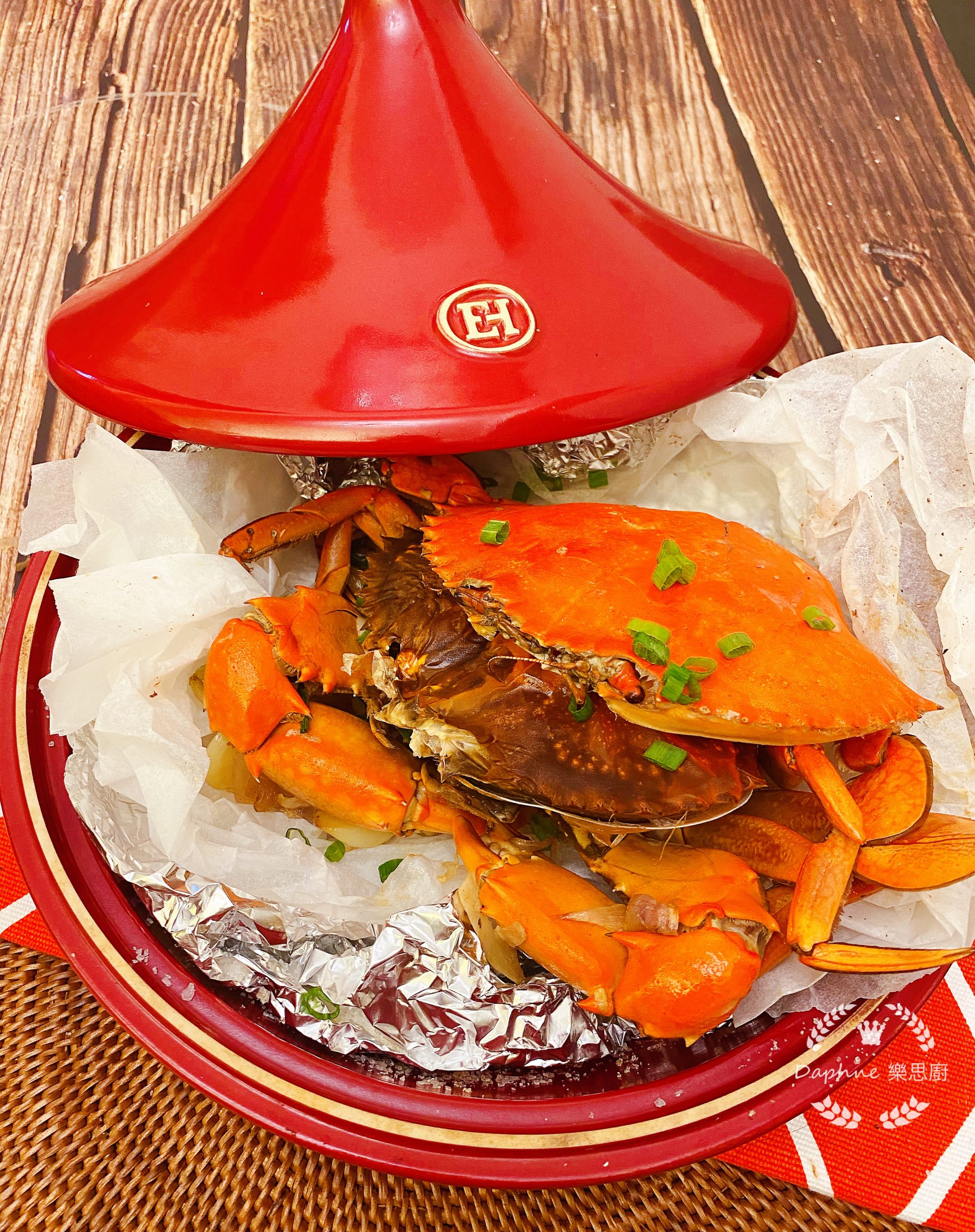 《樂思廚海鮮食譜- 薑蔥鹽重皮蟹》