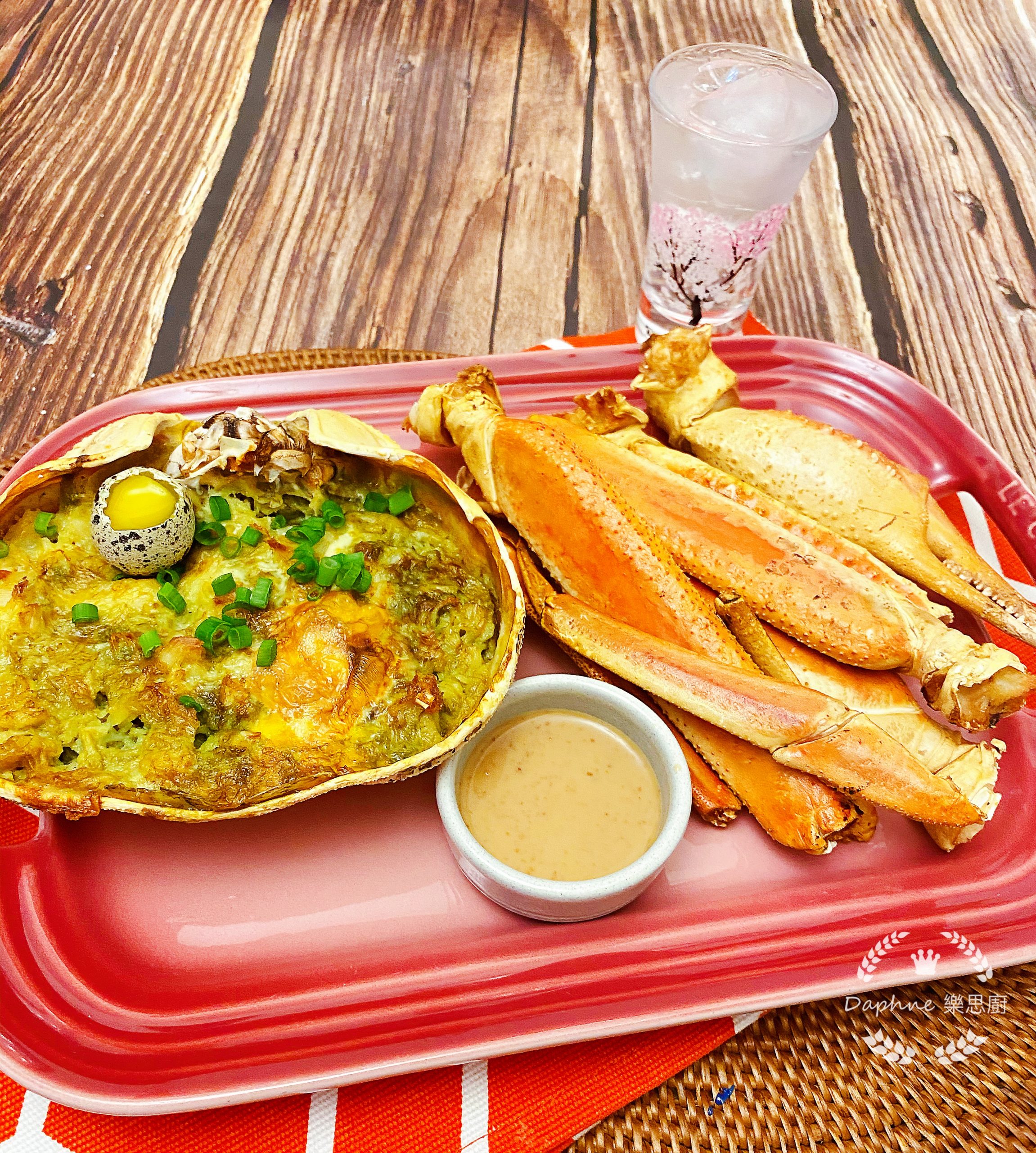 鵪鶉蛋松葉蟹甲羅燒