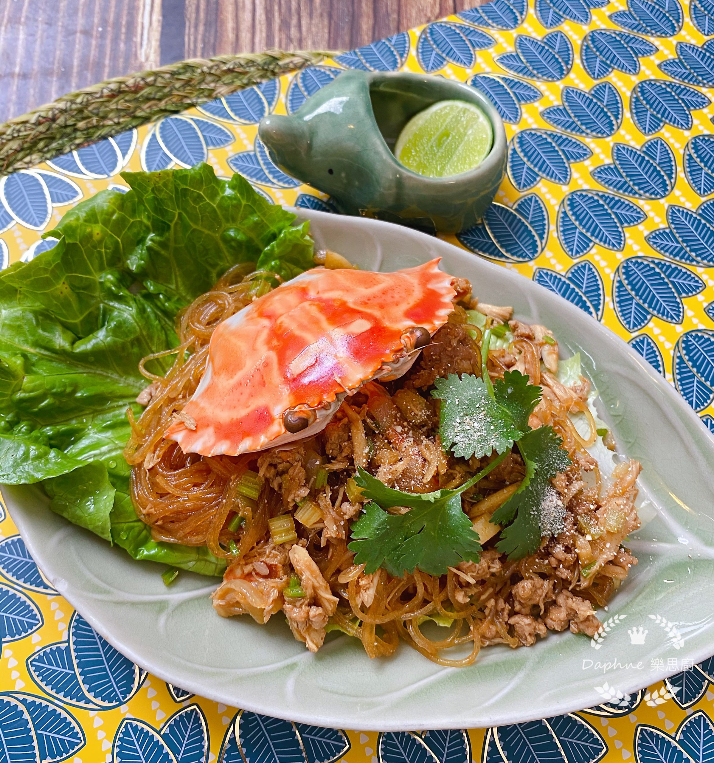 花蟹肉碎炒粉絲