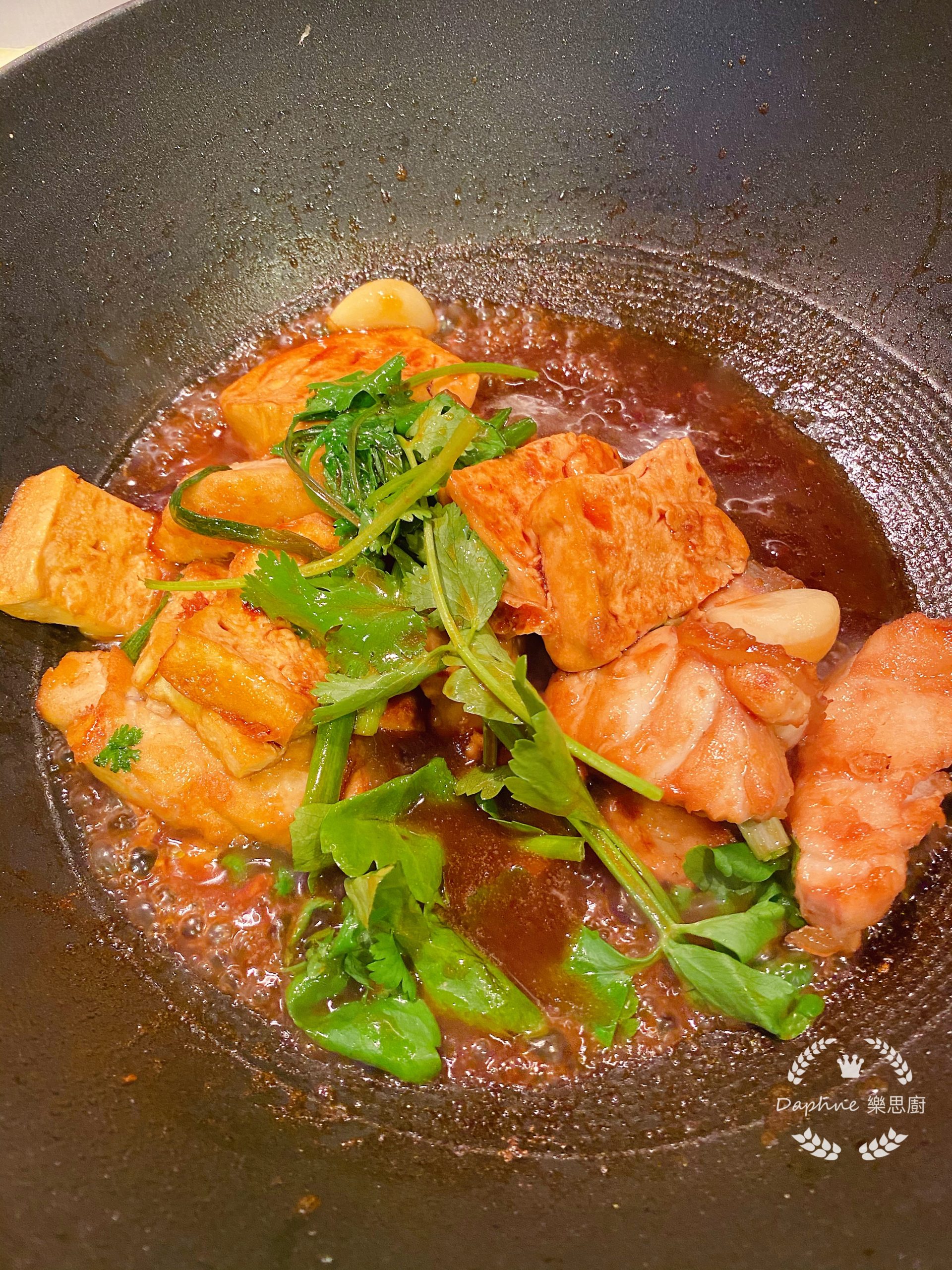 中式薑蔥豆腐炆龍躉