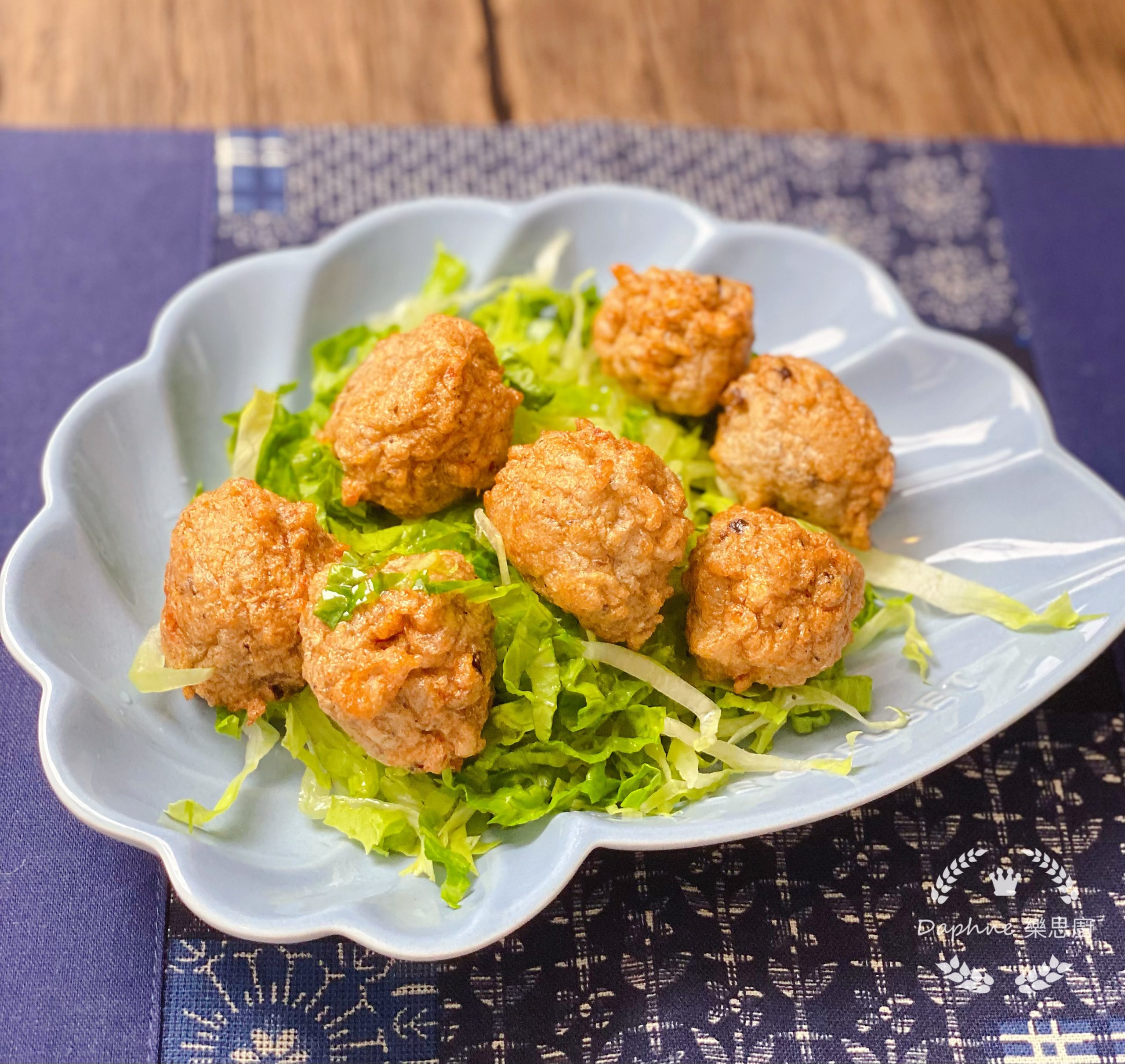 酥炸蝦米鯪魚球