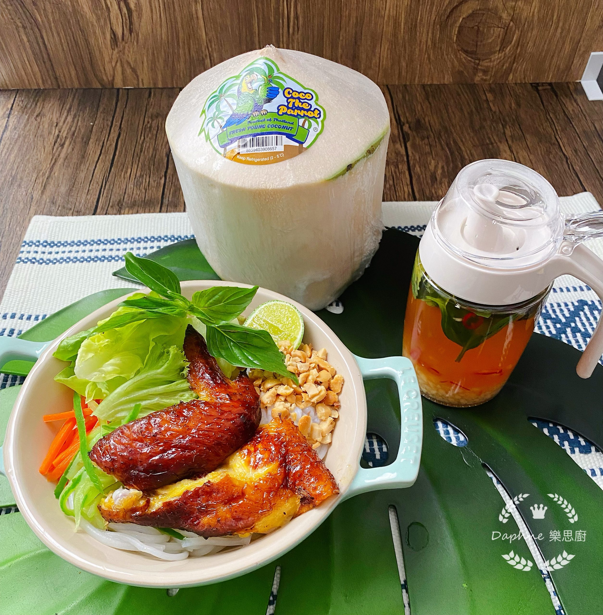 涼浸浸香茅烤雞撈檬