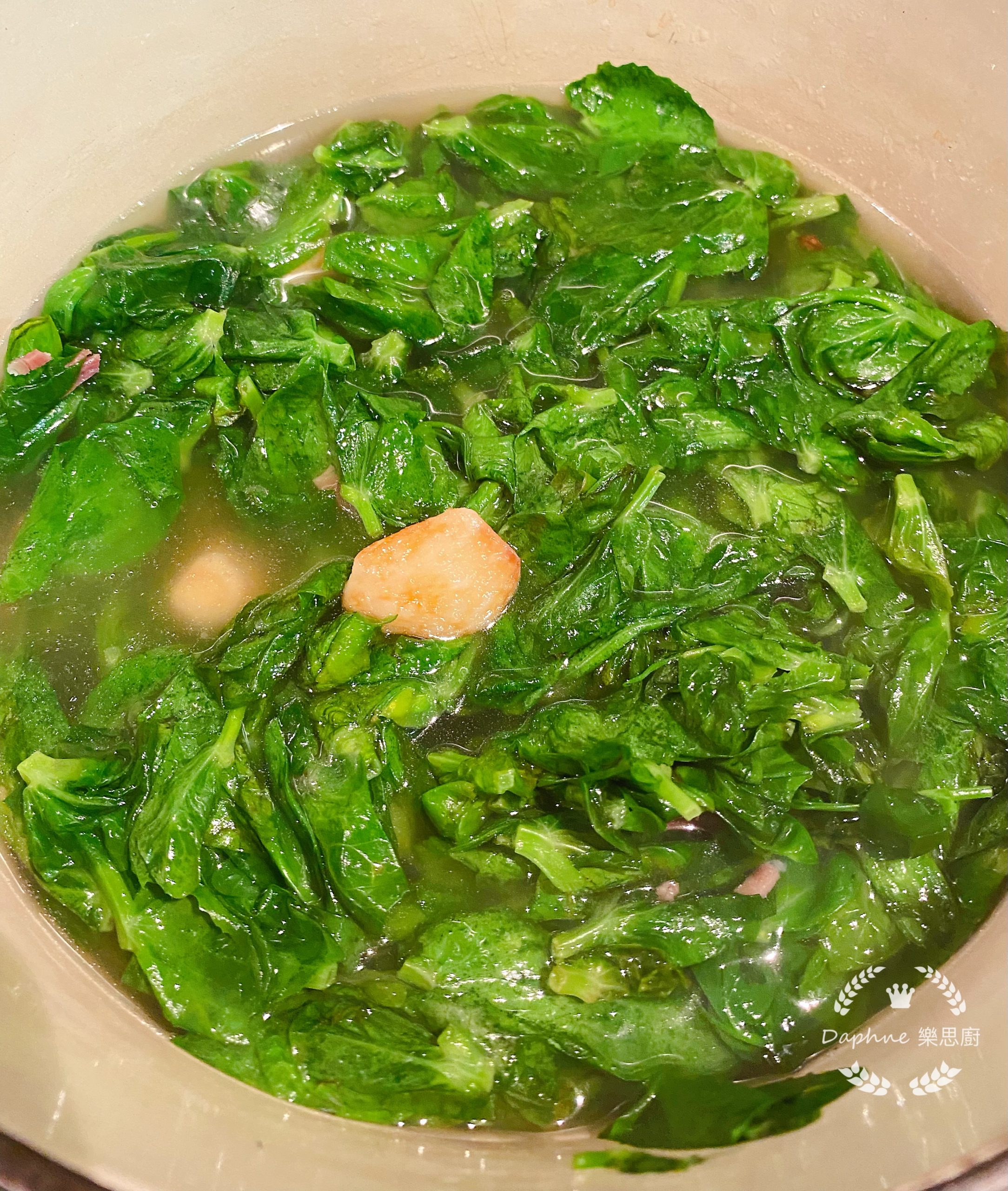 雲腿雞湯浸菜苗