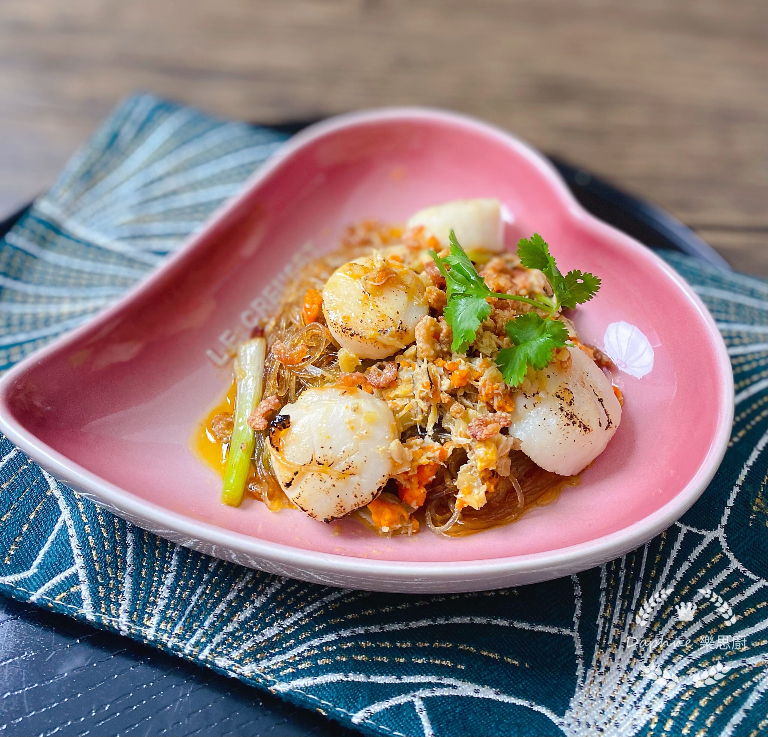 帶子蟹粉蝦米粉絲煲