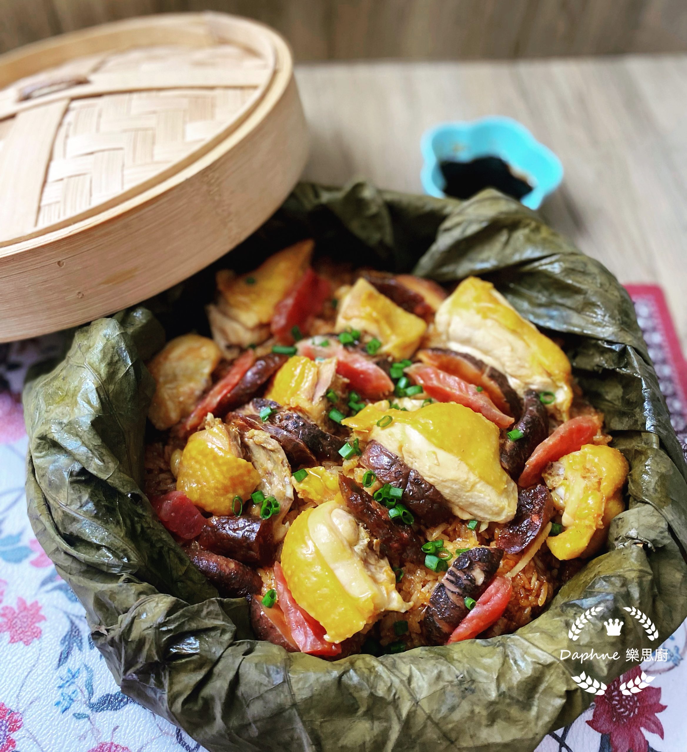 臘味鮮雞荷葉飯