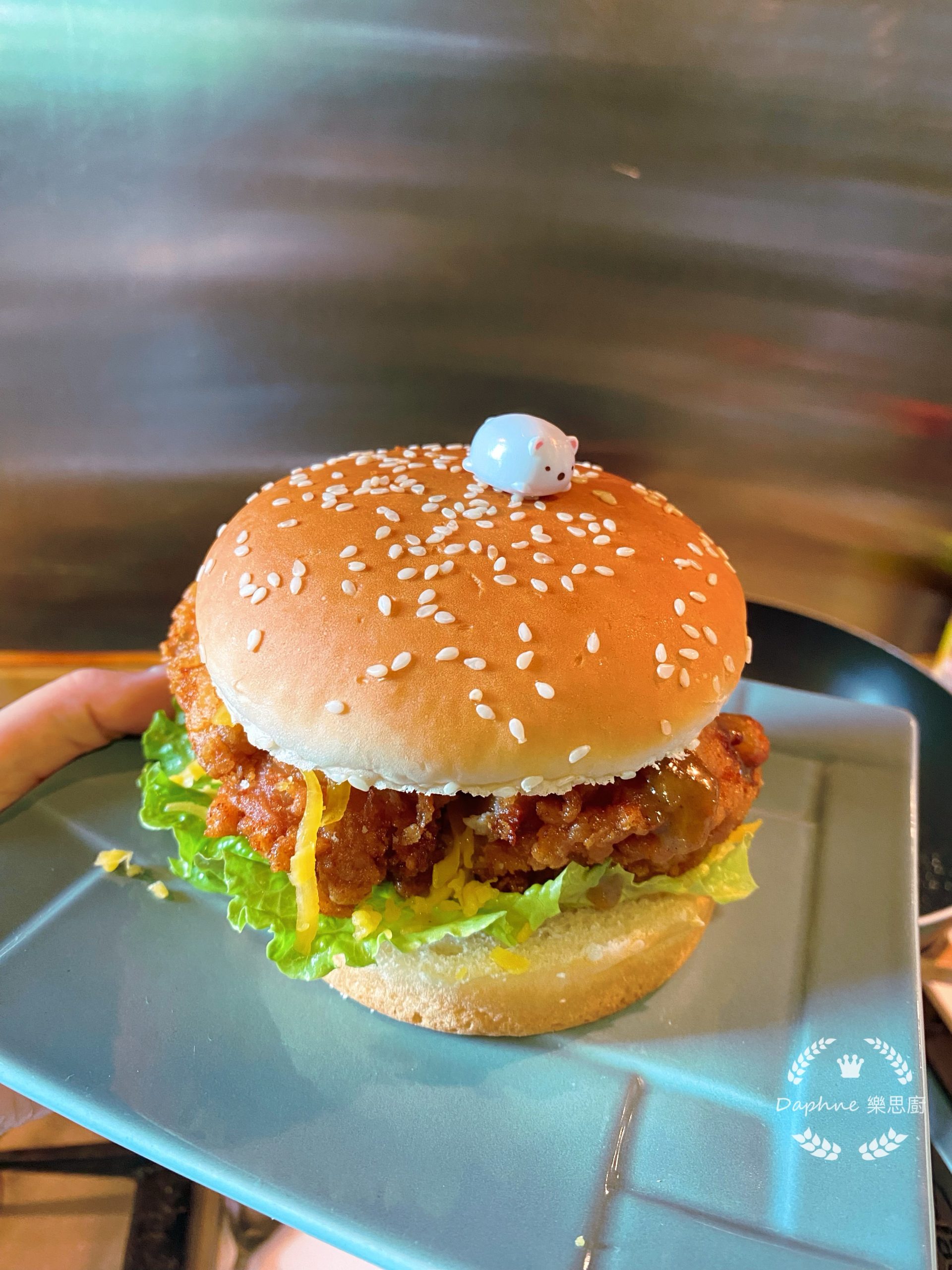 Double cheese 脆雞漢堡